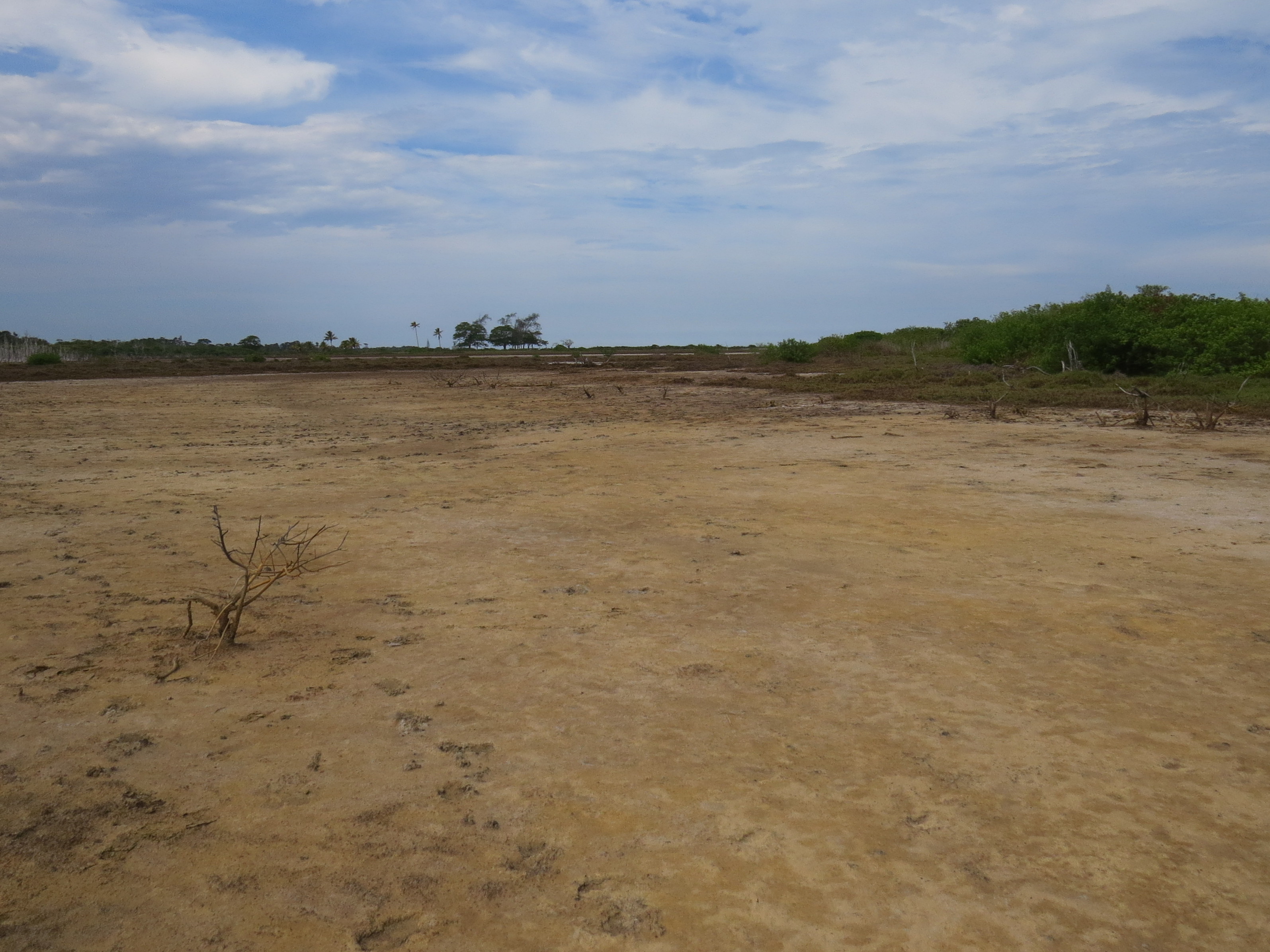 Lagoa seca devido por falta de chuvas, em Março deste ano. Foto por Rayanne Setubal.